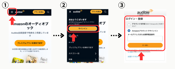 Amazonアカウントでサインイン